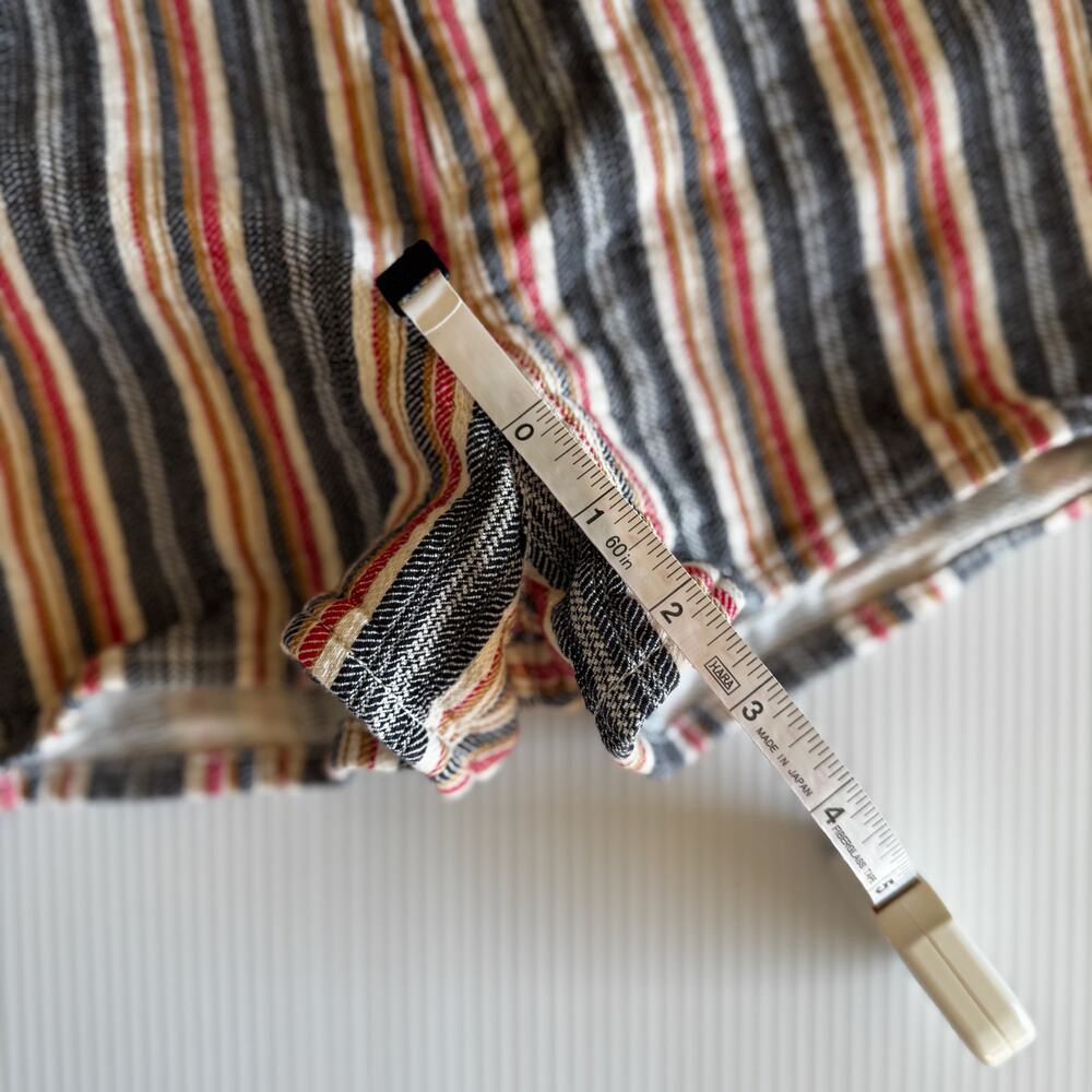 See By Chloe Jacquard Stripe Cotton Denim Shorts EU 40 Boho Retro Festival Indie - Picture 7 of 16